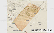 Satellite 3D Map of Gabiley, shaded relief outside