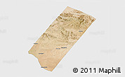 Satellite 3D Map of Gabiley, single color outside