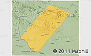 Savanna Style 3D Map of Gabiley
