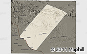 Shaded Relief 3D Map of Gabiley, darken