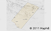 Shaded Relief 3D Map of Gabiley, lighten, desaturated