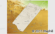 Shaded Relief 3D Map of Gabiley, physical outside