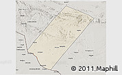 Shaded Relief 3D Map of Gabiley, semi-desaturated
