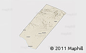 Shaded Relief 3D Map of Gabiley, single color outside