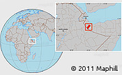 Gray Location Map of Gabiley