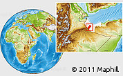 Physical Location Map of Gabiley, highlighted parent region
