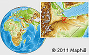 Physical Location Map of Gabiley