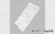 Gray Map of Gabiley, single color outside