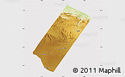 Physical Map of Gabiley, cropped outside