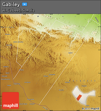 Physical Map of Gabiley