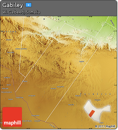 Physical Map of Gabiley
