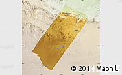 Physical Map of Gabiley, lighten