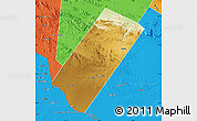Physical Map of Gabiley, political outside