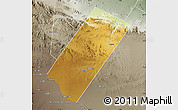Physical Map of Gabiley, semi-desaturated