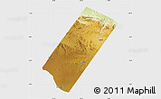 Physical Map of Gabiley, single color outside
