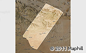 Satellite Map of Gabiley, darken
