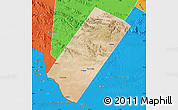 Satellite Map of Gabiley, political outside