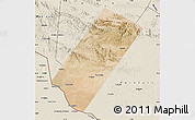 Satellite Map of Gabiley, shaded relief outside