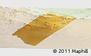 Physical Panoramic Map of Gabiley, lighten