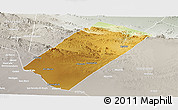 Physical Panoramic Map of Gabiley, lighten, semi-desaturated