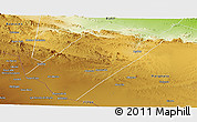 Physical Panoramic Map of Gabiley