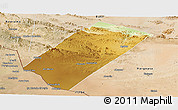 Physical Panoramic Map of Gabiley, satellite outside