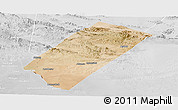 Satellite Panoramic Map of Gabiley, lighten, desaturated
