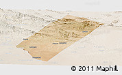 Satellite Panoramic Map of Gabiley, lighten