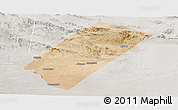Satellite Panoramic Map of Gabiley, lighten, semi-desaturated