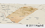 Satellite Panoramic Map of Gabiley, shaded relief outside