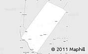 Silver Style Simple Map of Gabiley