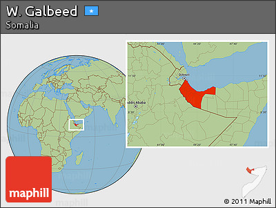 Savanna Style Location Map of W. Galbeed