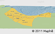Savanna Style Panoramic Map of W. Galbeed, single color outside
