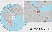 Gray Location Map of Saylac