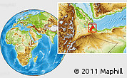 Physical Location Map of Saylac