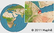 Satellite Location Map of Saylac