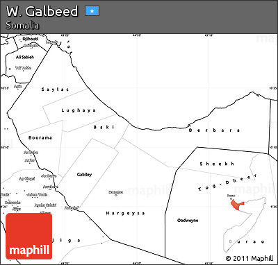 Blank Simple Map of W. Galbeed