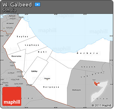 Gray Simple Map of W. Galbeed