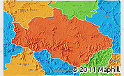 Political 3D Map of CRADOCK