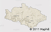 Shaded Relief 3D Map of CRADOCK, cropped outside