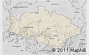 Shaded Relief 3D Map of CRADOCK, desaturated