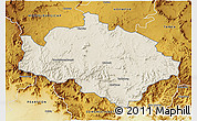 Shaded Relief 3D Map of CRADOCK, physical outside