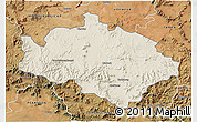 Shaded Relief 3D Map of CRADOCK, satellite outside