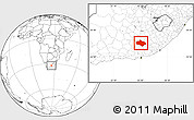 Blank Location Map of CRADOCK
