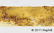 Physical Panoramic Map of CRADOCK