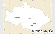 Classic Style Simple Map of CRADOCK, single color outside