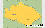 Savanna Style Simple Map of CRADOCK, cropped outside
