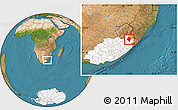 Satellite Location Map of KWABHACA, highlighted parent region