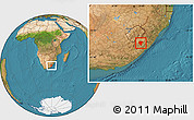 Satellite Location Map of KWABHACA