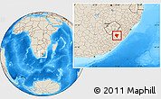 Shaded Relief Location Map of KWABHACA